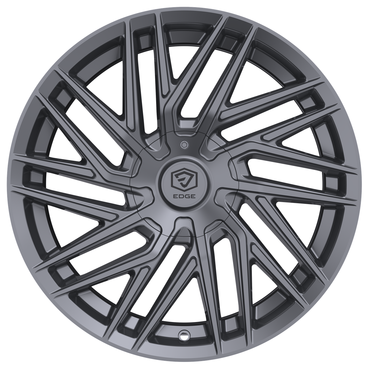 Set 4 18" Edge Street 355A Anthracite Wheels 18x8 5x112 5x4.5 (5x114.3) 40mm Rims