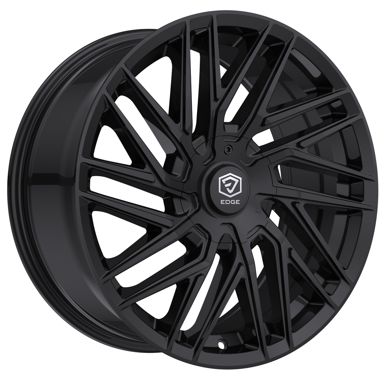 17" Edge Street 355B Gloss Black Wheel 17x7.5 5x100 5x4.5 (5x114.3) 40mm Rim