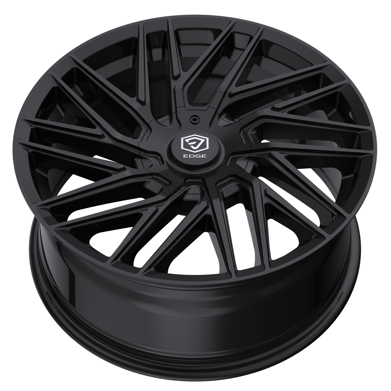 17" Edge Street 355B Gloss Black Wheel 17x7.5 5x100 5x4.5 (5x114.3) 40mm Rim