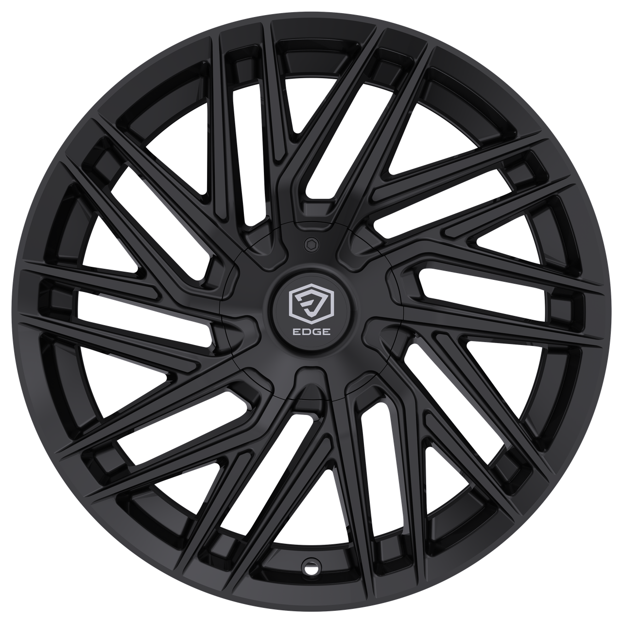 Set 4 20" Edge Street 355B Gloss Black Wheels 20x8.5 5x112 5x4.5 (5x114.3) 40mm Rims
