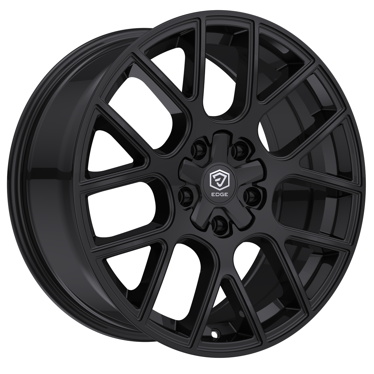 18" Edge Street 356B Gloss Black Wheel 18x8 5x4.25 (5x108) 5x4.5 (5x114.3) 40mm Rim