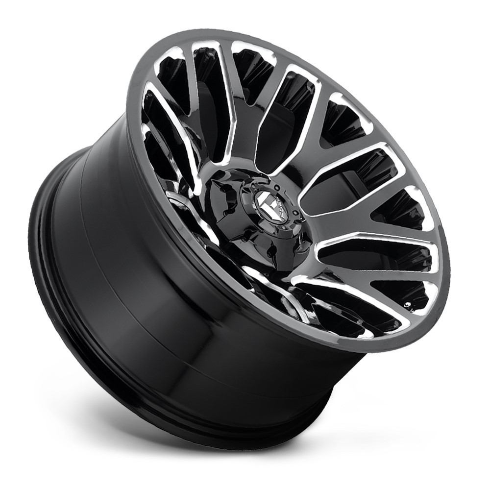 Set 4 Fuel D623 Warrior 20x9 6x135 6x5.5 Gloss Black Milled Wheels 20" 1mm