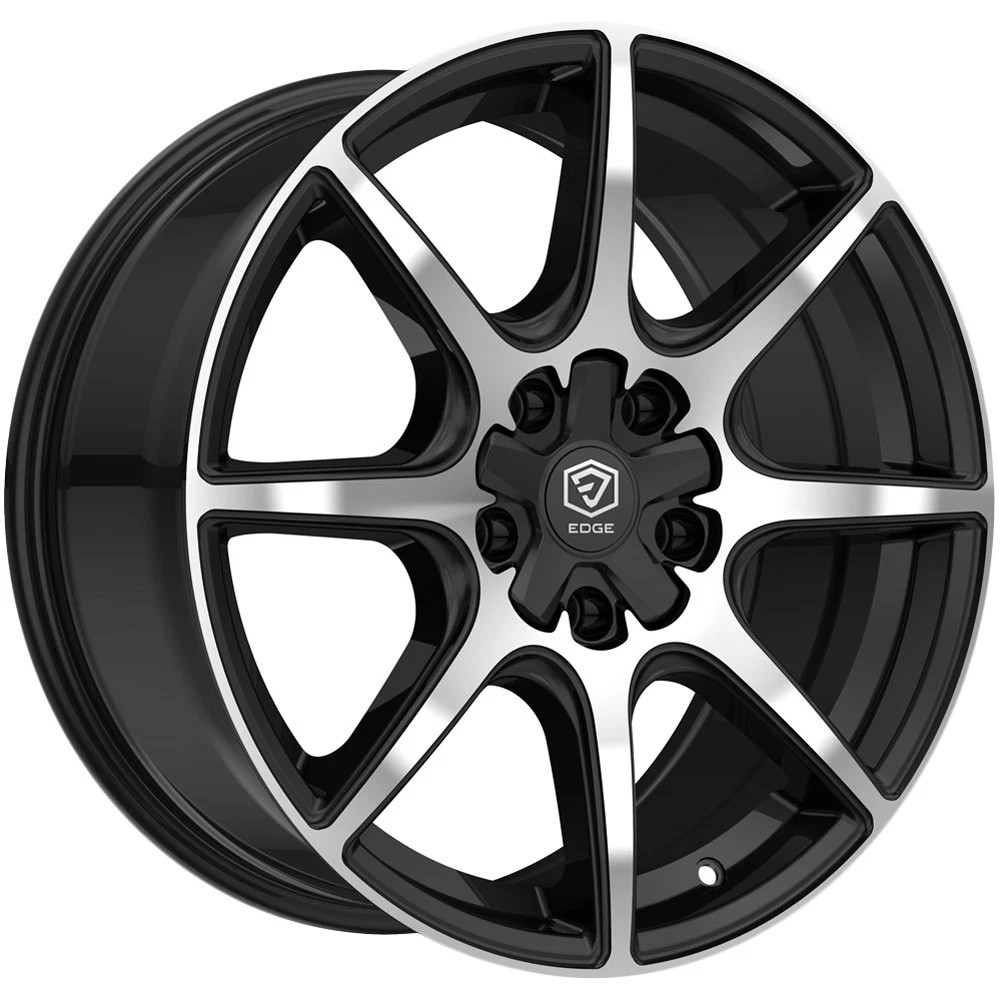 Set 4 18" Edge Street 357MB 18x8 5x100 5x4.5 40mm Gloss Black Machined Wheels