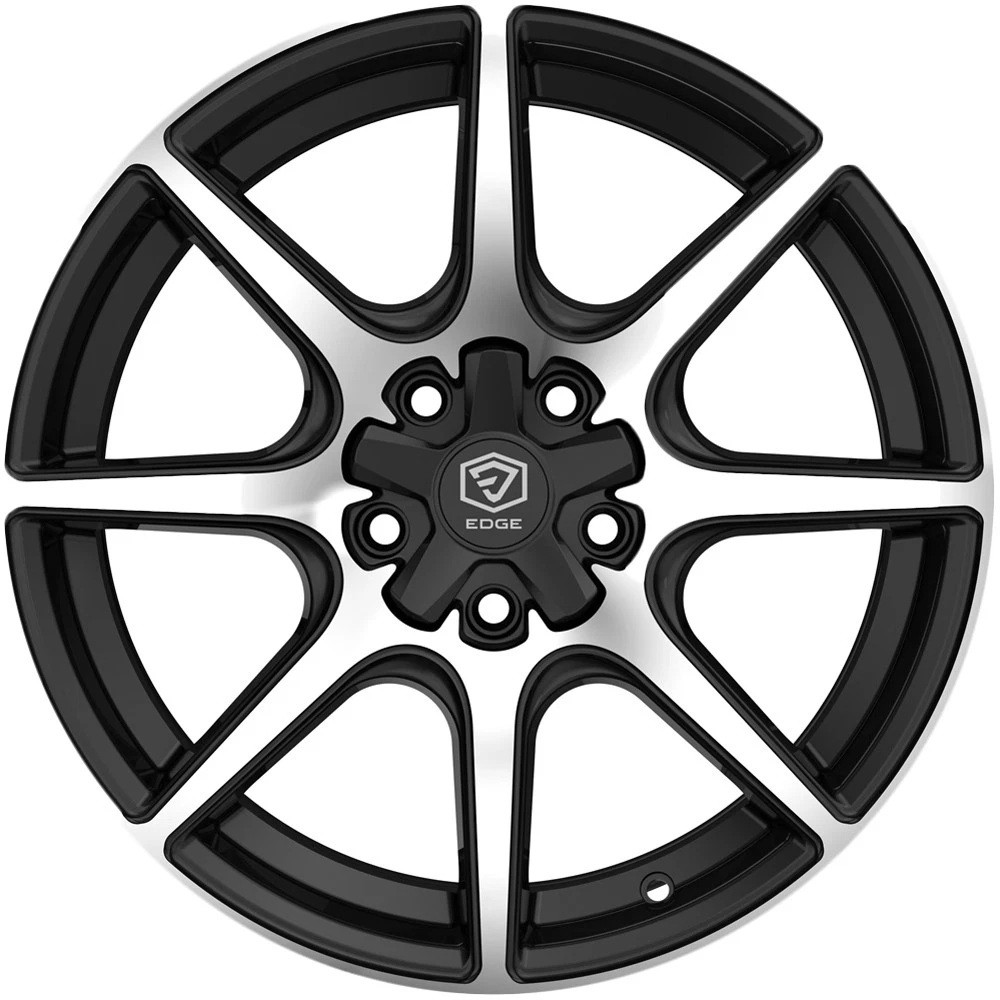 Set 4 18" Edge Street 357MB 18x8 5x100 5x4.5 40mm Gloss Black Machined Wheels