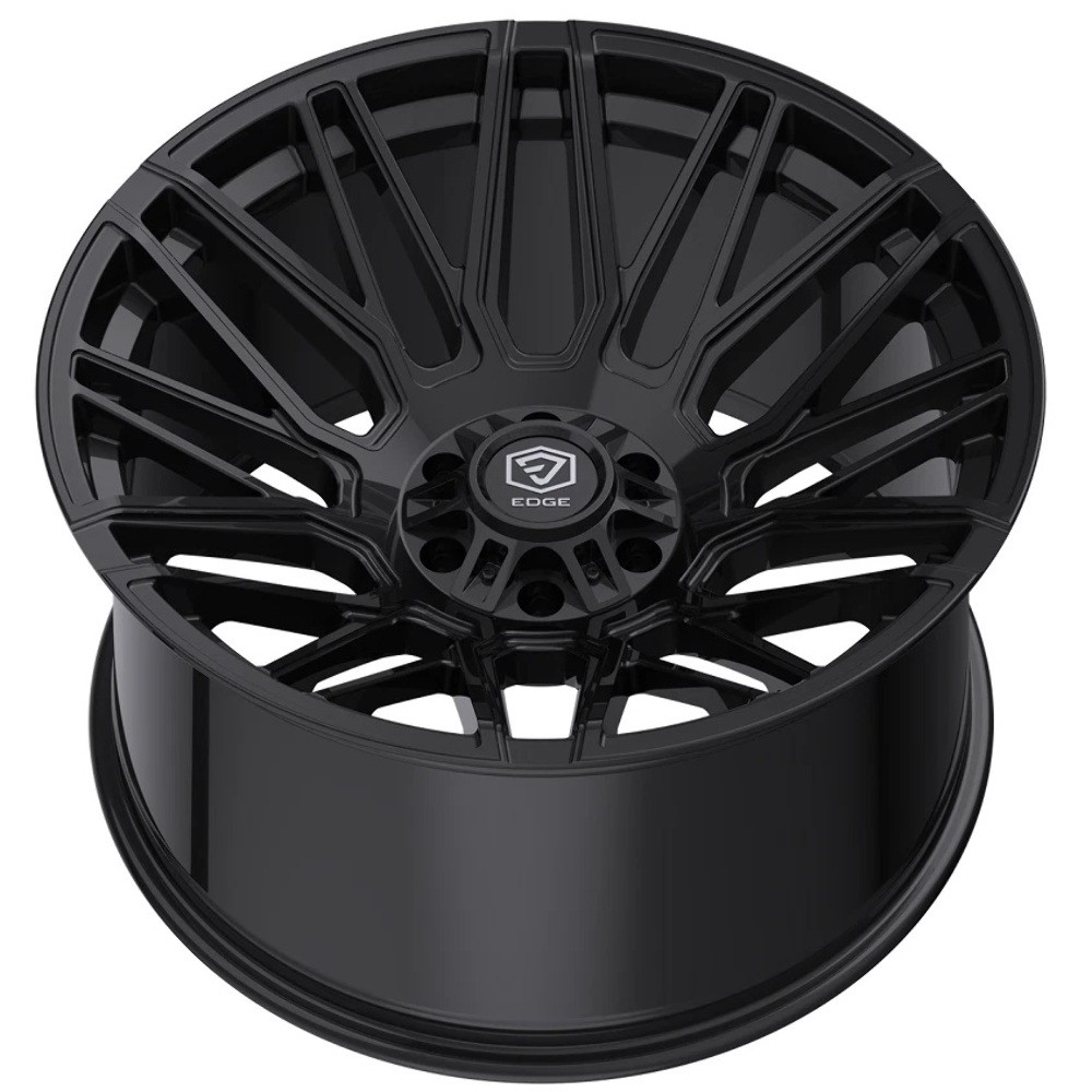 Set 4 20" Edge Off Road 306B 20x9 5x5 5x5.5 18mm Gloss Black Truck Wheels Rims