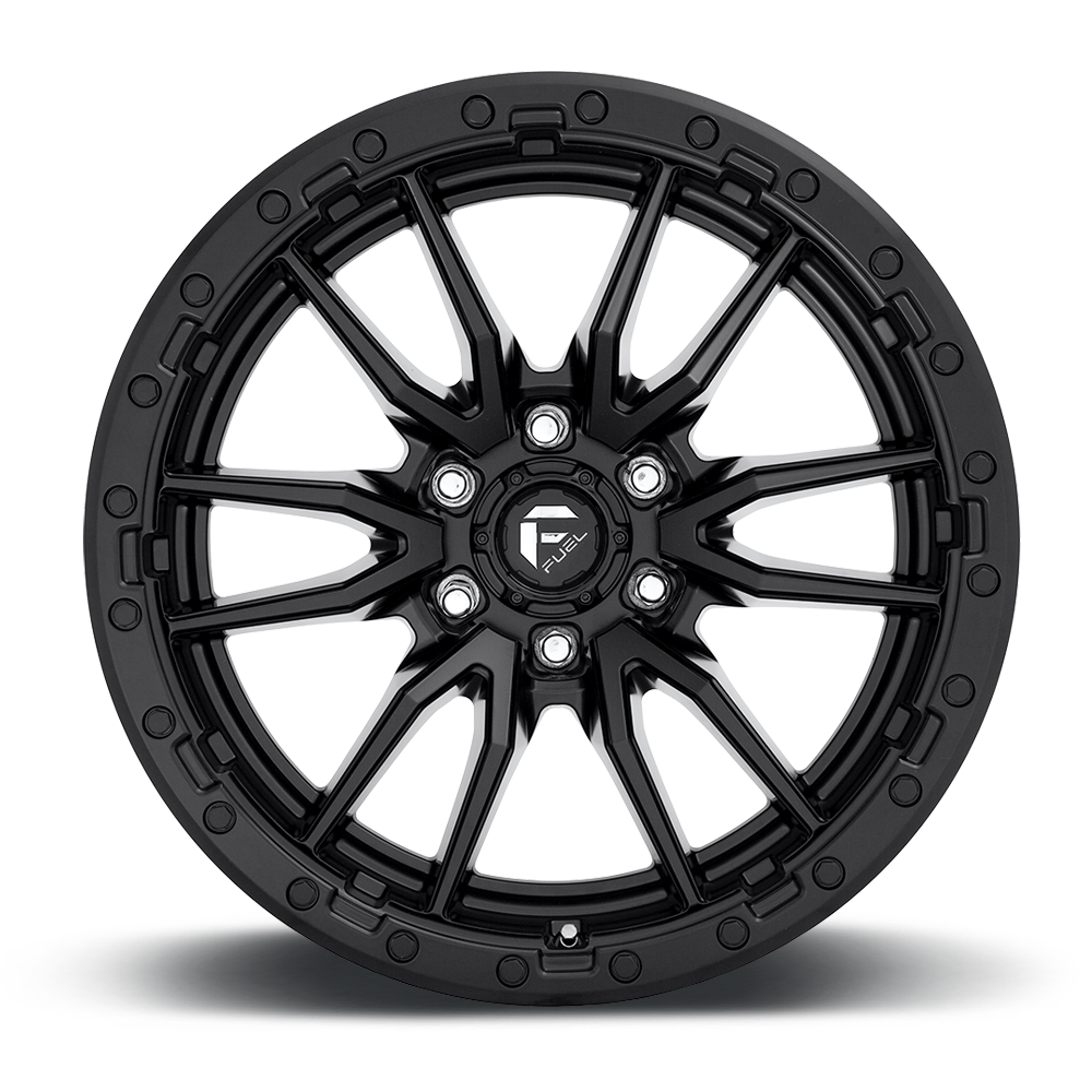 Set 4 Fuel D679 Rebel 18x9 6x120 Matte Black Wheels 18" 20mm Rims