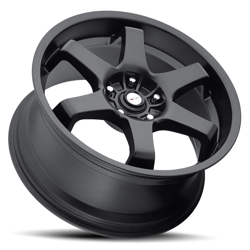 Set 4 16" Focal 421B X 16x7 5x100 5x4.5 42mm Satin Black Wheel Street Rims