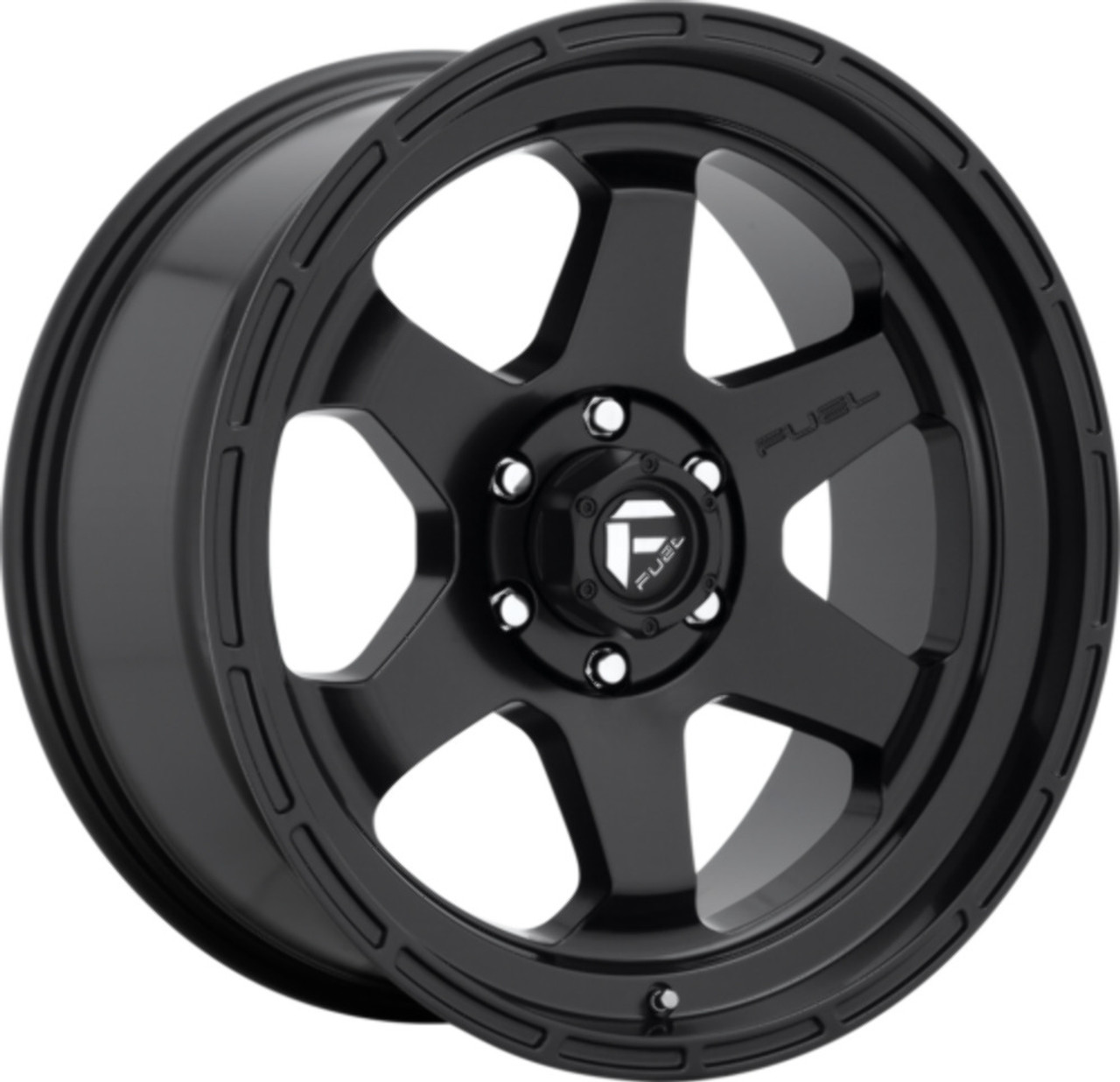 Set 4 Fuel D664 Shok 20x9 6x5.5 Matte Black Wheels 20" 19mm Rims