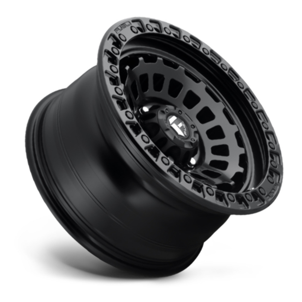 Set 4 17" Fuel D633 Zephyr 17x9 5x5 Matte Black Wheels -12mm For Jeep Truck Rims