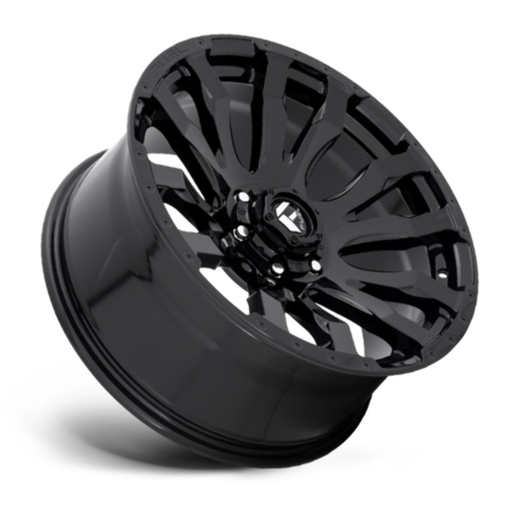 Set 4 18" Fuel D675 Blitz 18x9 8x6.5 20mm Gloss Black Wheels Offroad Truck Rims