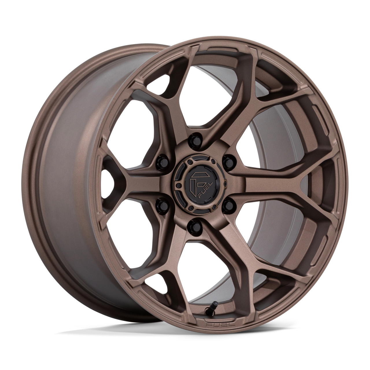 Set 4 17" Fuel FC903 Splicer 17x8.5 6x5.5 25mm Burnt Bronze Wheels Truck SUV Rims