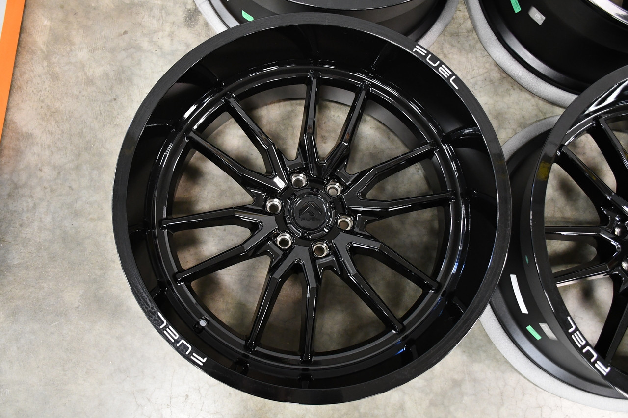 Set 4 Fuel D679 Rebel 20x10 6x5.5 Matte Black Wheels 20" -18mm Offroad Rims