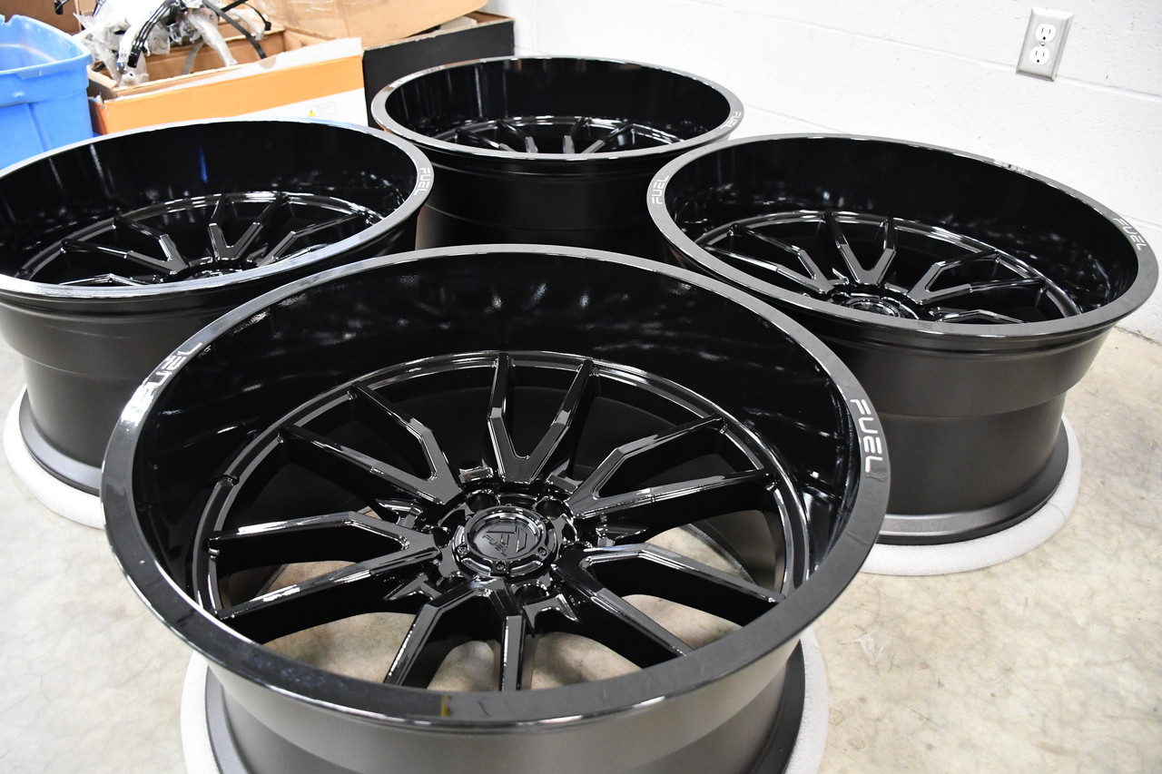 Set 4 Fuel D679 Rebel 20x10 6x5.5 Matte Black Wheels 20" -18mm Rims