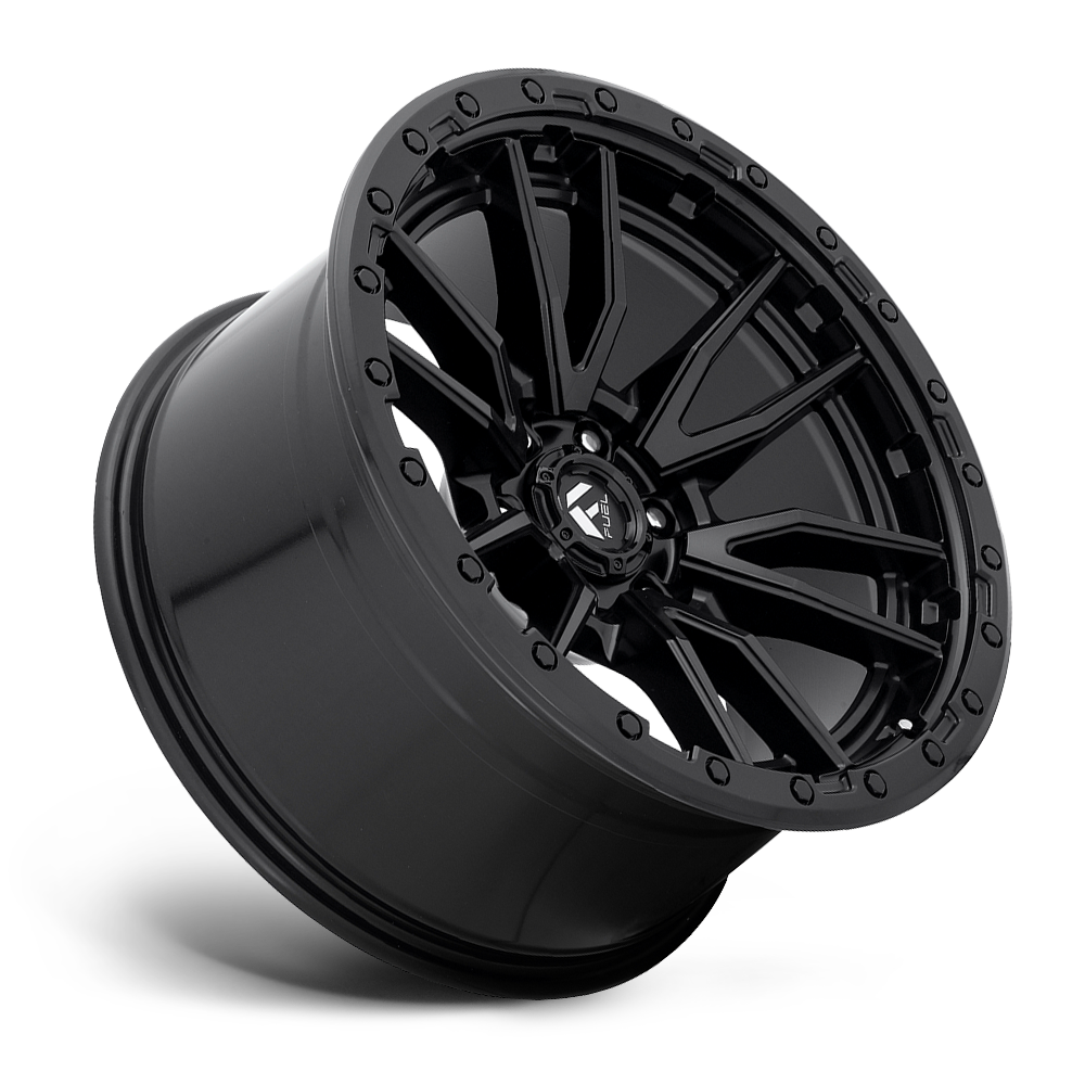 Set 4 22" Fuel D679 Rebel 22x12 8x6.5 -44mm Matte Black Wheels Offroad Rims