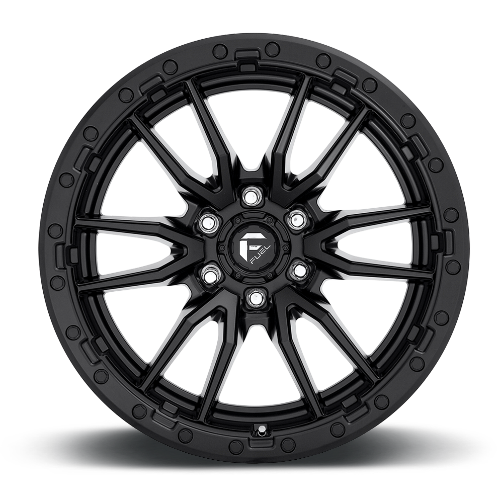 Set 4 Fuel D679 Rebel 18x9 6x135 Matte Black Wheels 18" 20mm For Ford Lincoln
