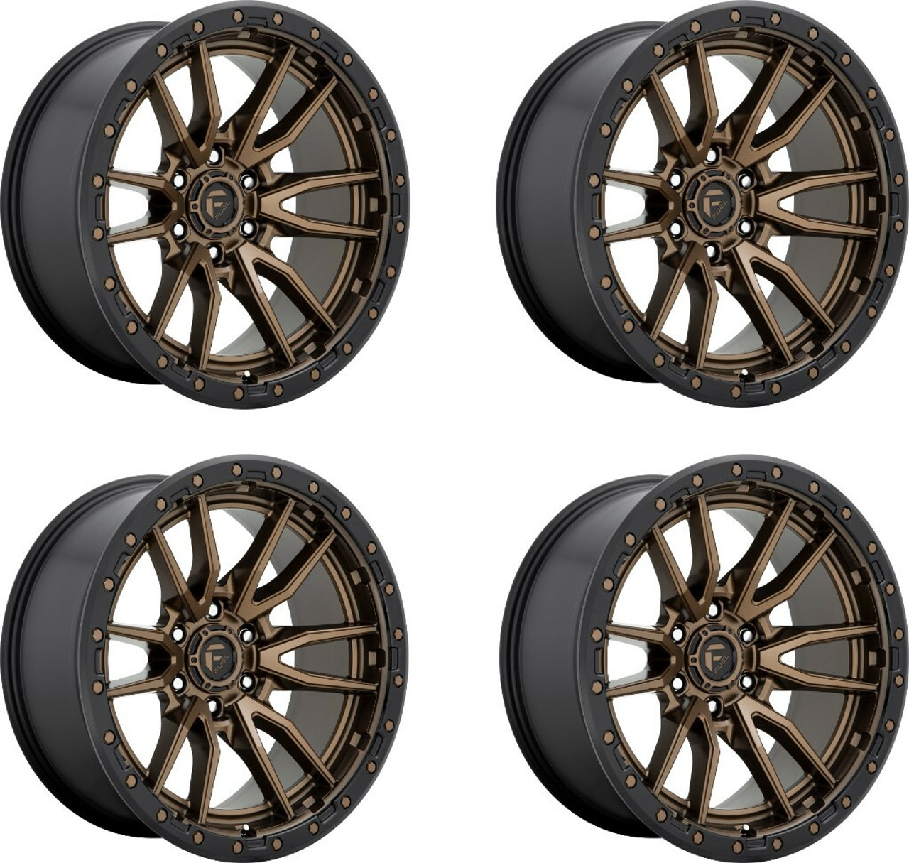 Set 4 20" Fuel D681 Rebel 20x10 8x180 Bronze Black Bead Ring Wheels -18mm Rims Set 4 20" Fuel D681 Rebel 20x10 8x180 Bronze Black Bead Ring Wheels -18mm Rims