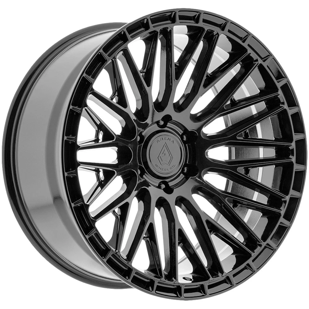 20" Arena A118 Karma 20x10 5x5 (5x127) -18mm Gloss Black Offroad For Jeep Wheel Rim