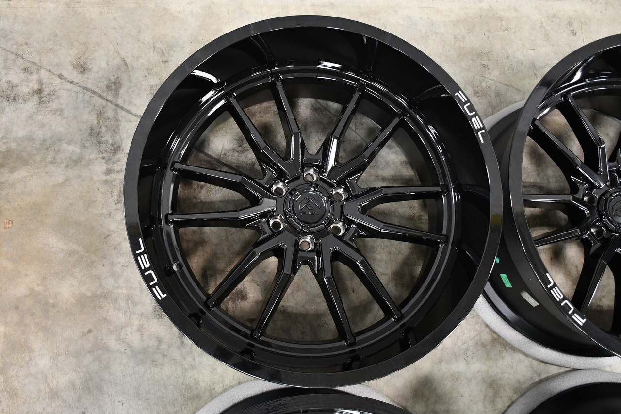 Set 4 Fuel D679 Rebel 22x10 6x135 Matte Black Wheels 22" -13mm Offroad SUV Rims