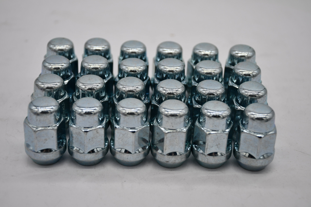 Set 24 12mm x 1.5 Ball Seat Zinc 3/4" Hex Lug Nuts for Honda Wheels M12-1.5