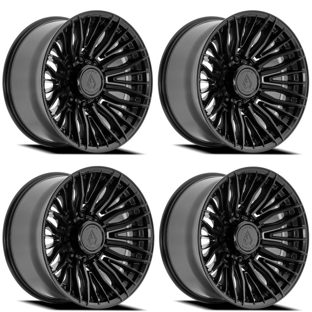 Set 4 20" Arena A122 Phantom 20x10 8x170 -18mm Gloss Black Wheels Truck Rims