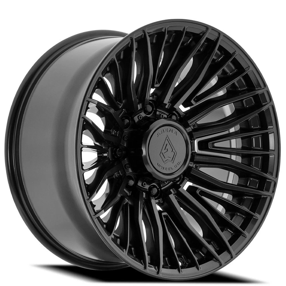 Set 4 20" Arena A122 Phantom 20x10 8x170 -18mm Gloss Black Wheels Truck Rims