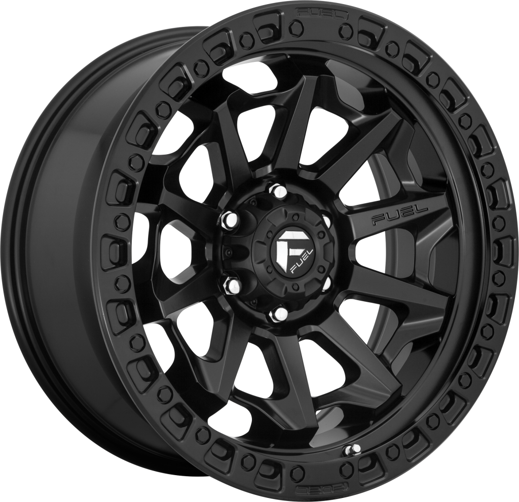 Set 4 18" Fuel D694 Covert 18x9 5x5 -12mm Wheels Matte Black For Jeep Truck Rims