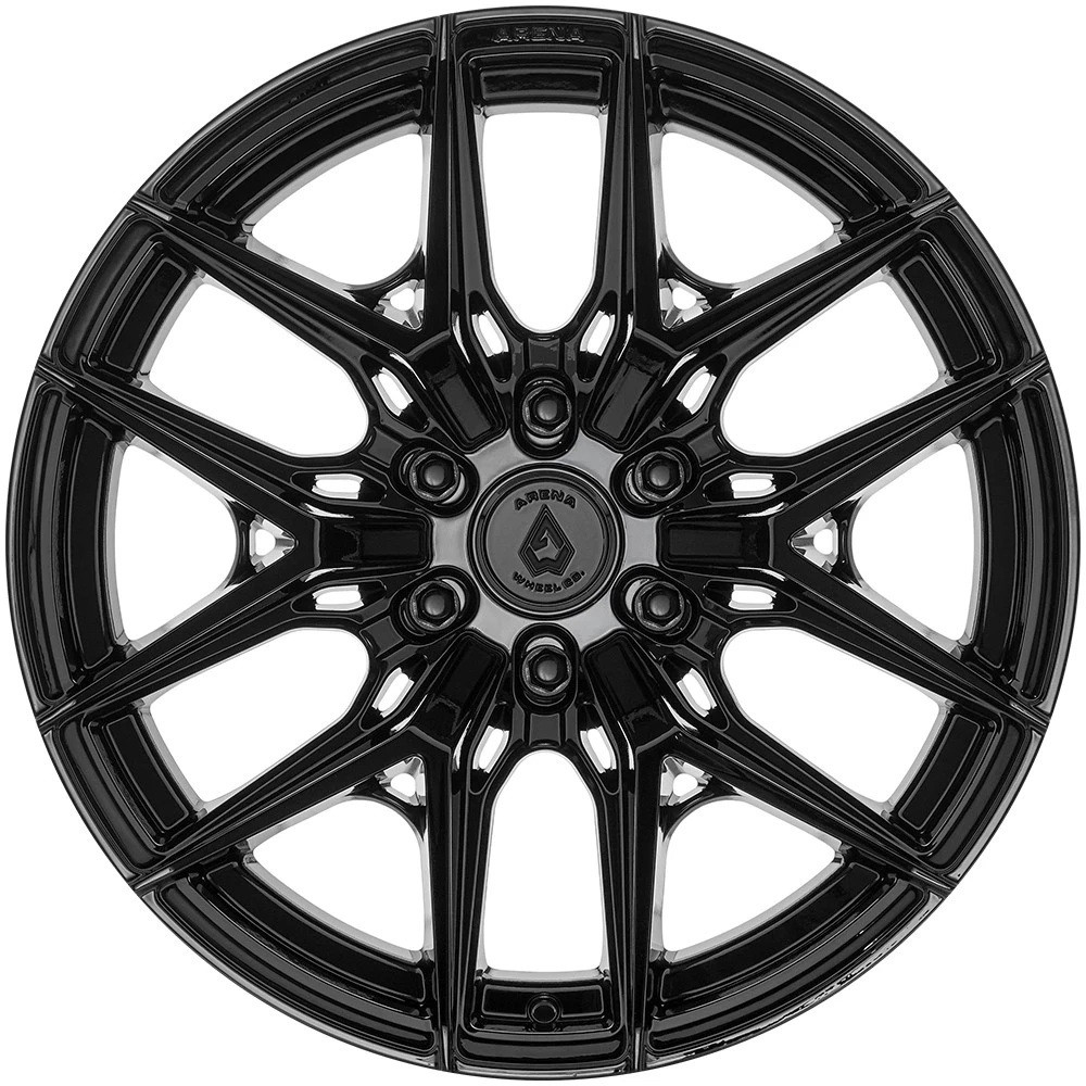 20" Arena A131 Sparta 20x10 6x135 -18mm Gloss Black Wheel Offroad Truck SUV Rim Lifted
