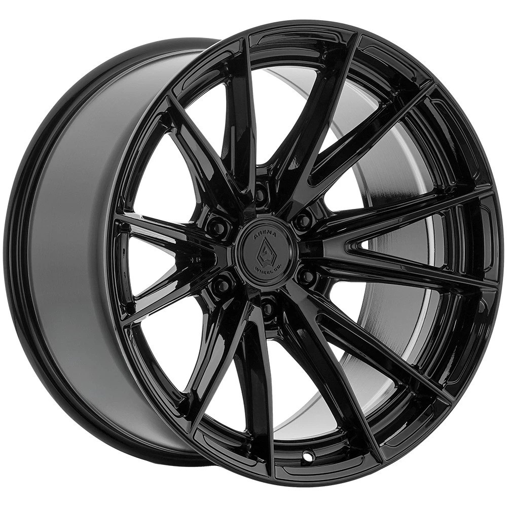 Set 4 20" Arena A134 Vortex 20x9 6x5.5 0mm Gloss Black Wheels Truck SUV Rims