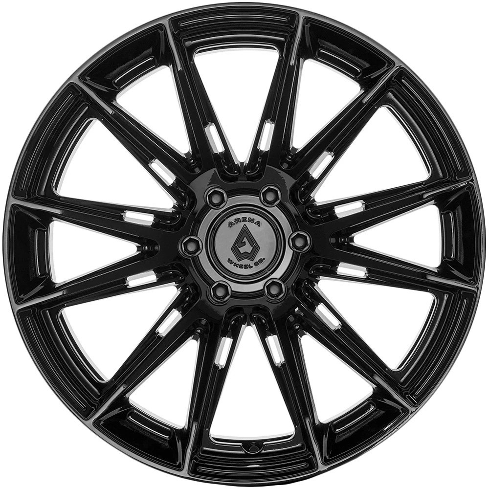 22" Arena A138 Lusso 22x9.5 6x135 3mm Gloss Black Wheel Offroad Truck SUV Rim