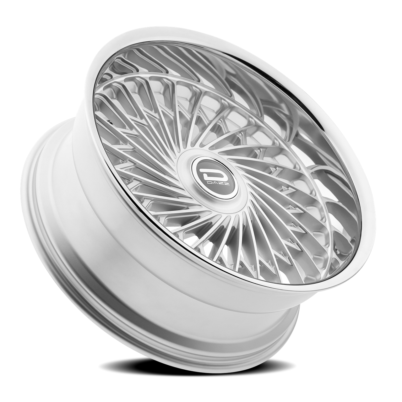 22" Dazz D101 Seville 22x9 5x112 25mm Silver Brushed Chromed Stainless Steel Lip Rim Premium Cars Street Wheel
