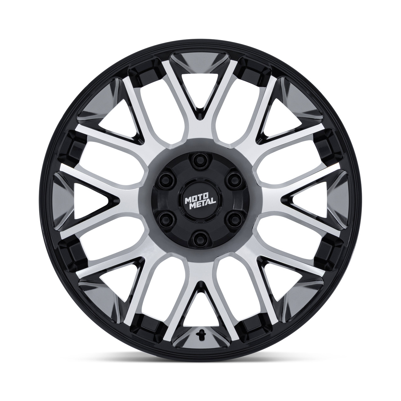 Set 4 20" Moto Metal MO816 Overlook 20x10 8x170 -18mm Gloss Black Machined Rims Lifted Offroad Truck Wheels