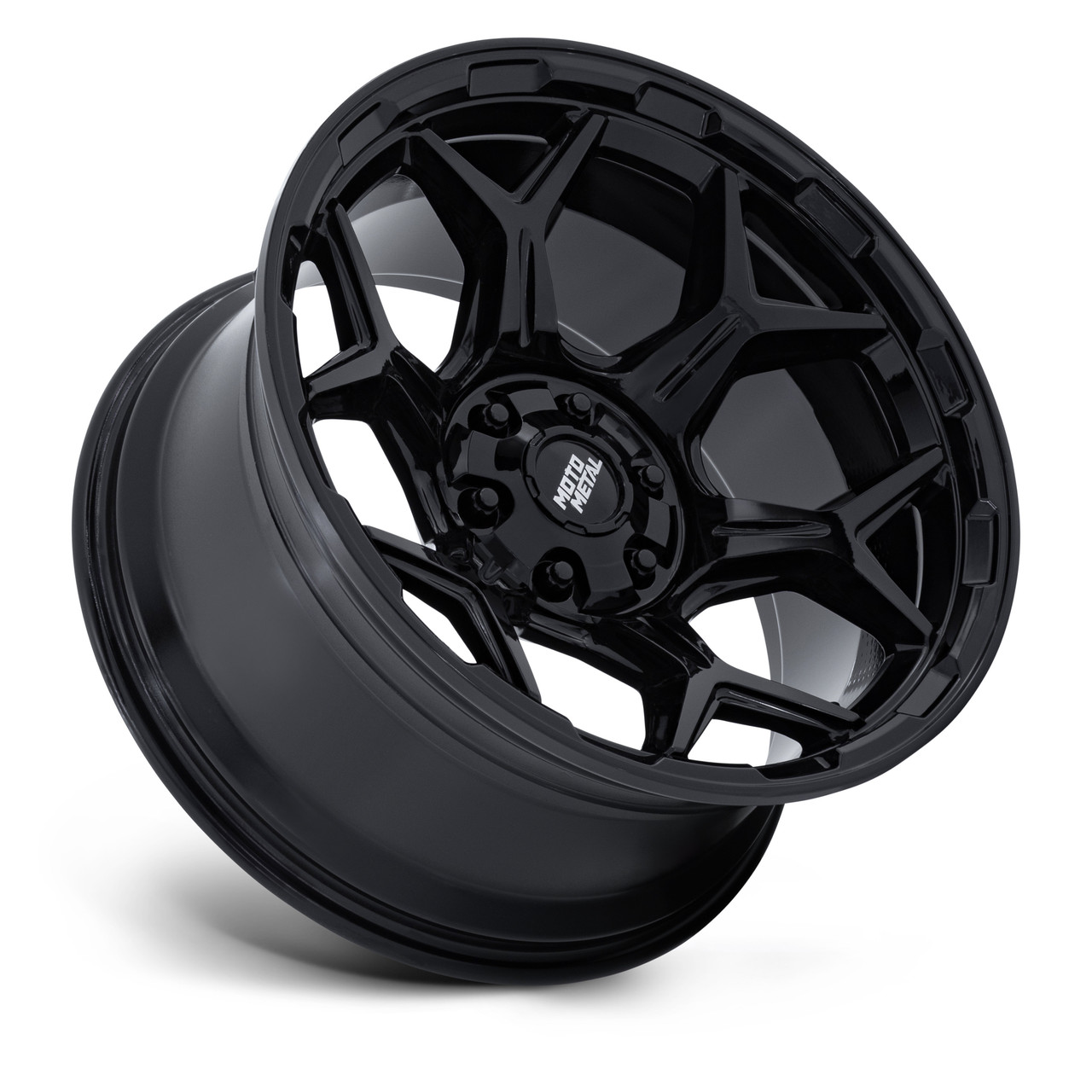 Set 4 17" Moto Metal MO815 Dux 17x8.5 5x4.5 5x5 12mm Gloss Black Offroad Wheels Truck SUV Rims