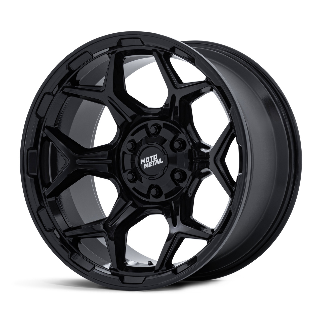 20" Moto Metal MO815 Dux 20x10 6x135 6x5.5 -18mm Gloss Black Wheel Truck SUV Rim Lifted Offroad