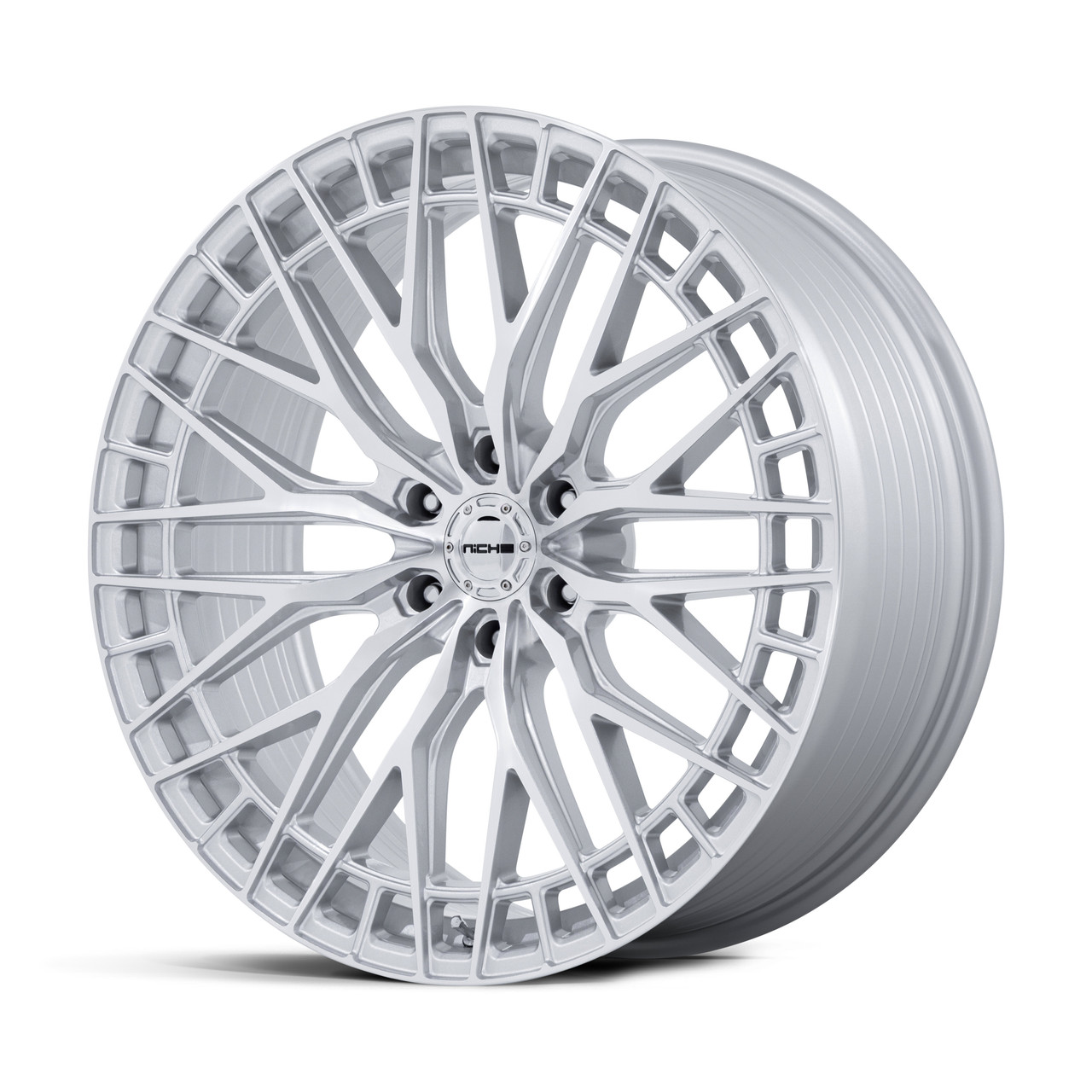 22" Niche NC288 Genoa 22x9.5 6x120 38mm Gloss Silver Machined Face Truck SUV Rim