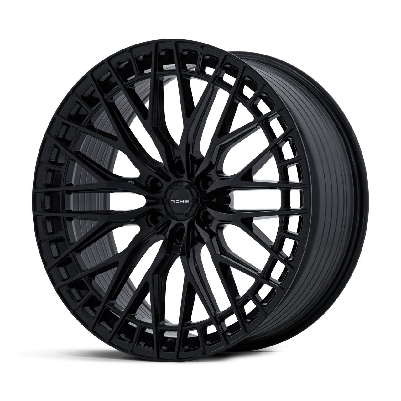 Set 4 22" Niche NC288 Genoa 22x10 6x135 30mm Gloss Black Wheels Truck SUV Rims