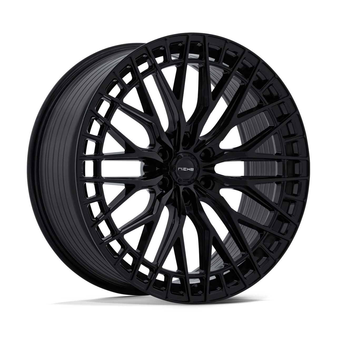 Set 4 24" Niche NC288 Genoa 24x10 6x5.5 20mm Gloss Black Wheels Truck SUV Rims