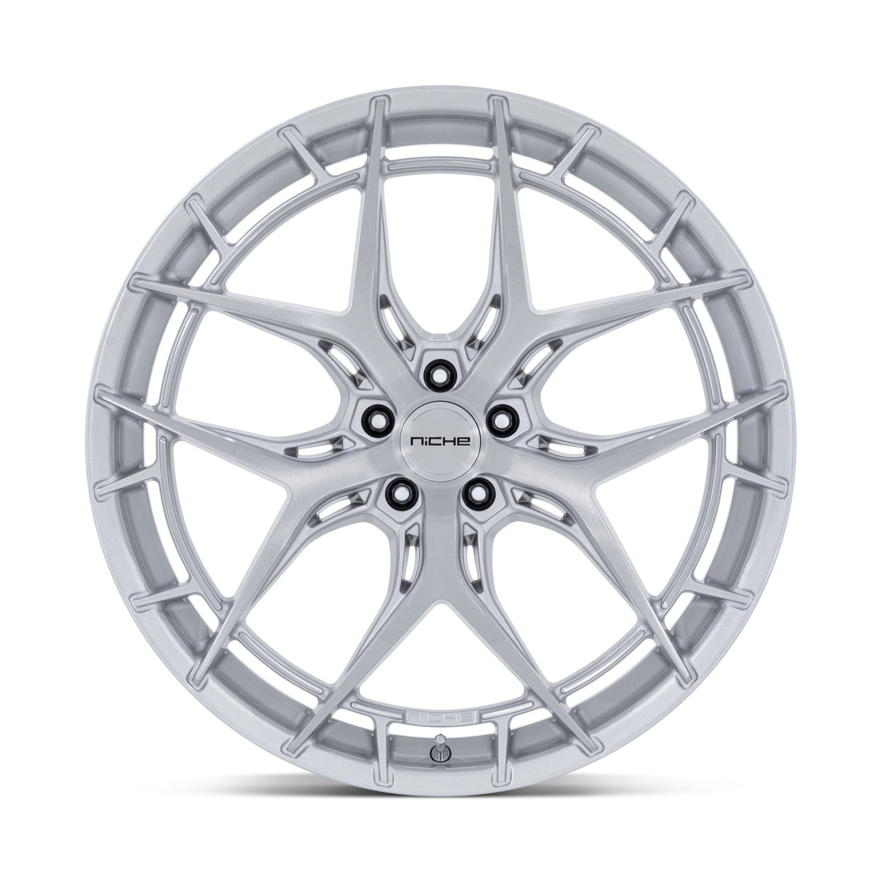 20" Niche NC286 Riviera 20x11 5x115 20mm Gloss Silver Brushed Face Car SUV Wheel Premium Luxury Rim