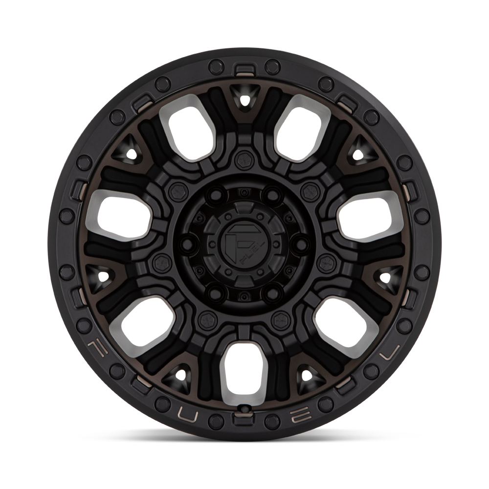 Set 4 Fuel  D824 Traction 20x9 5x5 Matte Black Double Dark Tint Wheels 20" 1mm