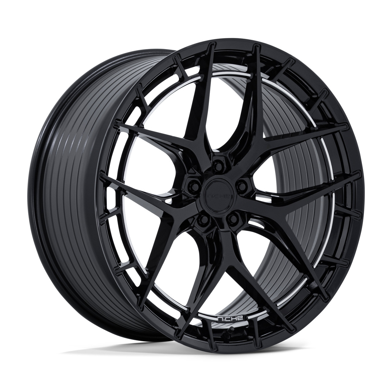 20" Niche NC286 Riviera 20x9.5 5x4.5 (5x114.3) 35mm Gloss Black Car SUV Wheel