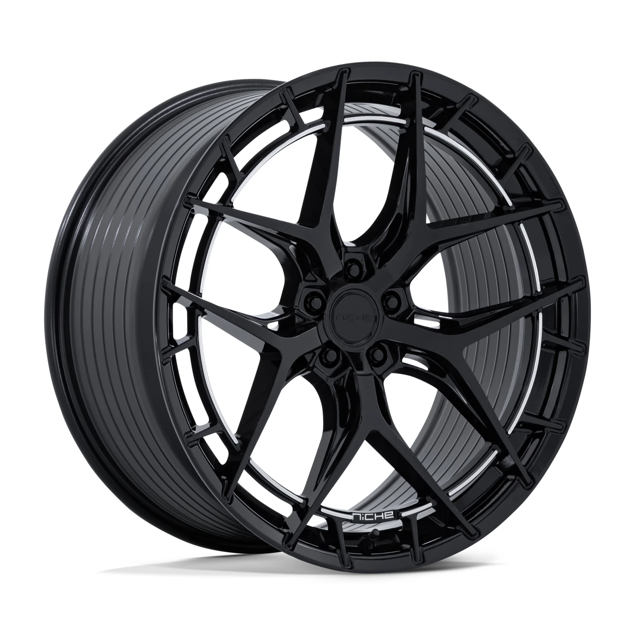 20" Niche NC286 Riviera 20x11 5x4.5 (5x114.3) 50mm Gloss Black Wheel Car SUV Rim Luxury Rim