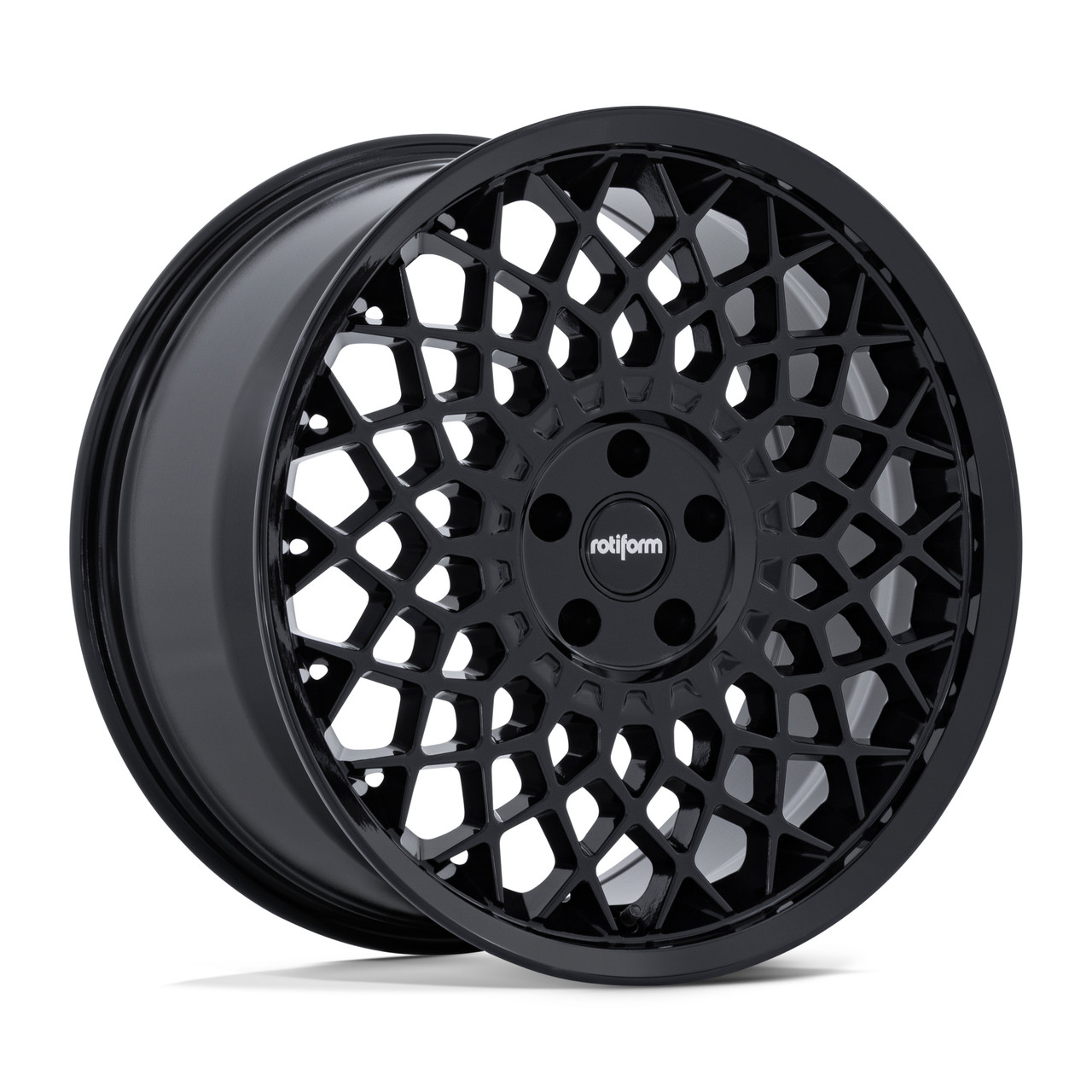 Set 4 18" Rotiform RC212 CJJ 18x8.5 5x4.5 35mm Gloss Black Sedan Coupe Wheels