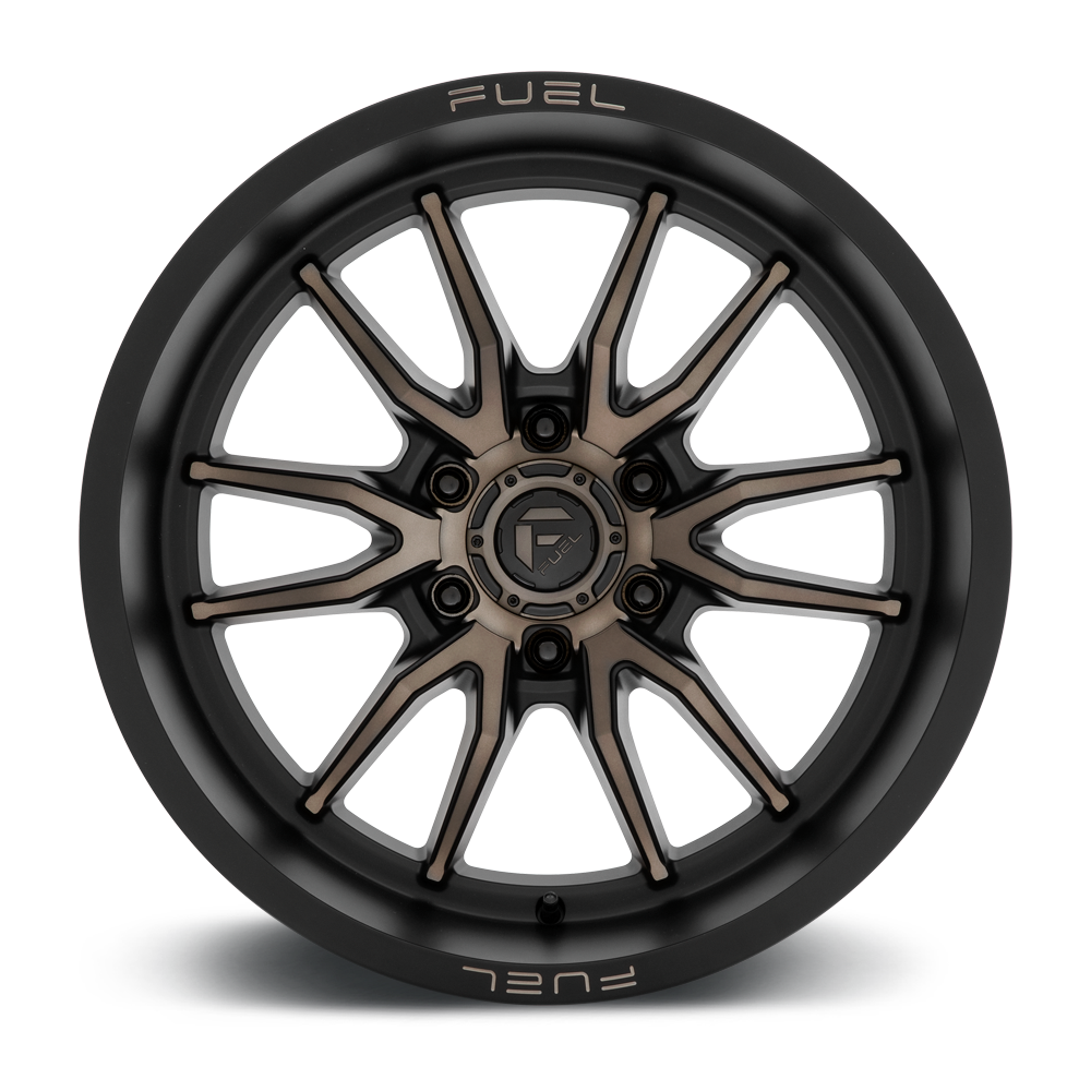 Set 4 17" Fuel D762 Clash 17x9 6x5.5 1mm Matte Black Double Dark Tint Wheels Rims Offroad Truck SUV