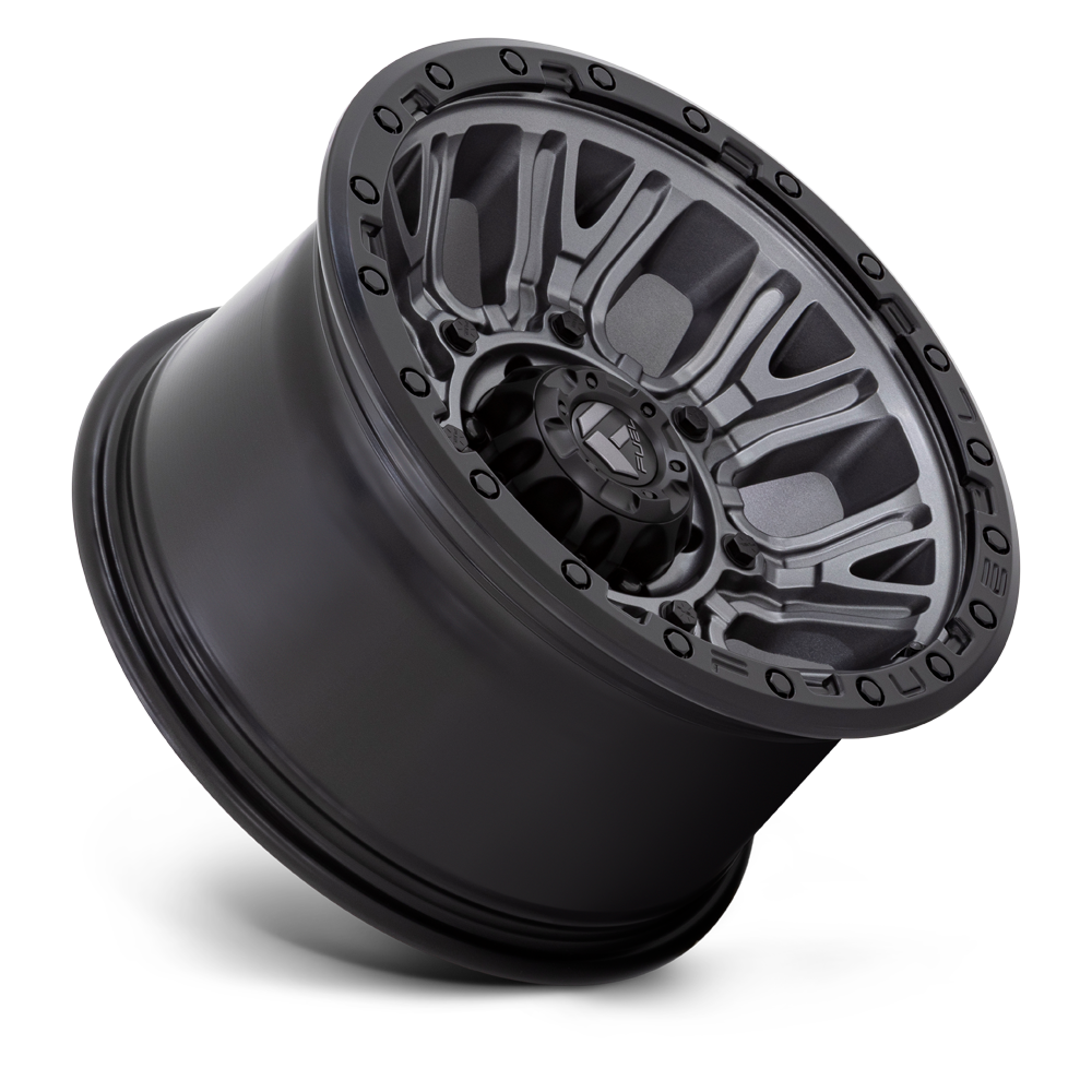 Set 4 Fuel  D825 Traction 20x9 6x5.5 Matte Gunmetal Black Ring Wheels 20" 1mm