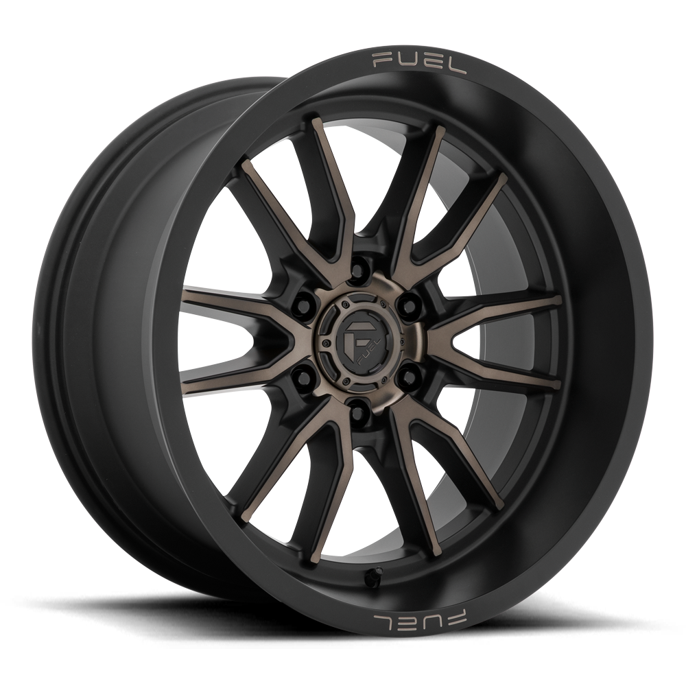 Set 4 18" Fuel D762 Clash 18x9 6x5.5 1mm Matte Black Double Dark Tint Wheels Rims