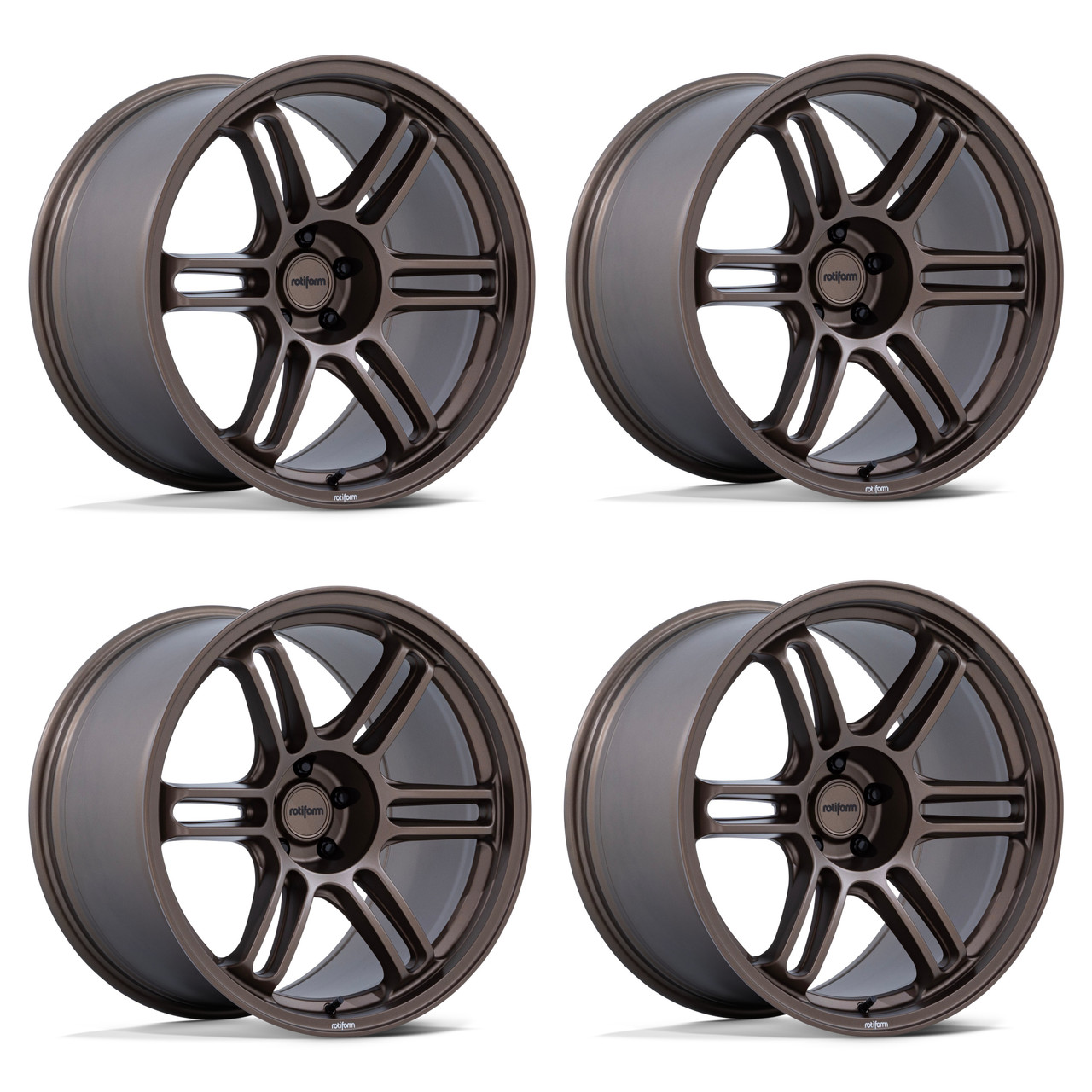 Set 4 18" Rotiform RC209 RPS 18x9.5 5x120 38mm Burnt Bronze Sedan Coupe Car Rims