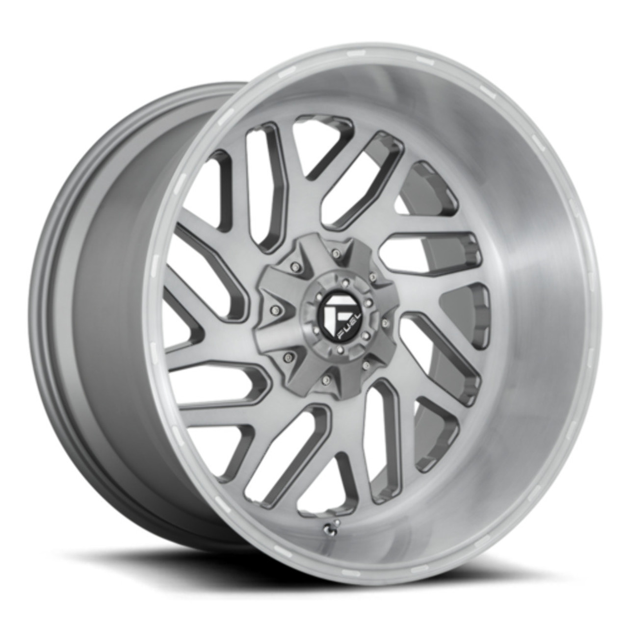 Set 4 20" Fuel  D715 Triton Platinum 20x12 8x6.5 Brushed Gunmetal Wheels -43mm