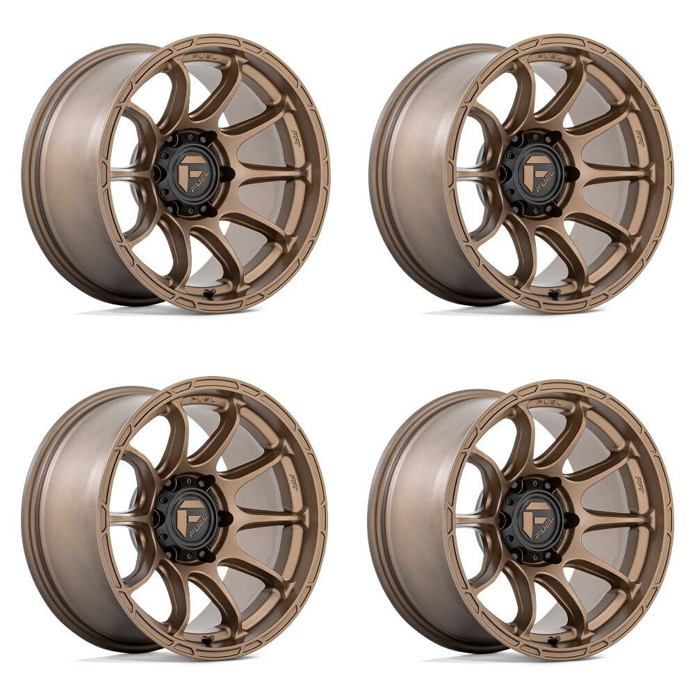 Set 4 Fuel D792 Variant 20x9 5x5 Matte Bronze Wheels 20" 1mm Rims