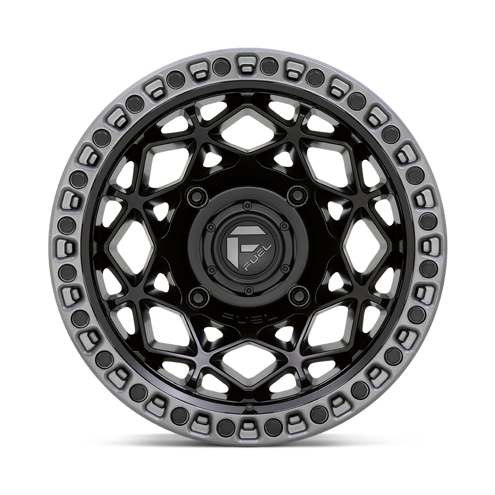 Set 4 15" Fuel UTV D783 Unit UTV 15x10 4x156 Black Gunmetal Ring Wheels 0mm Rims