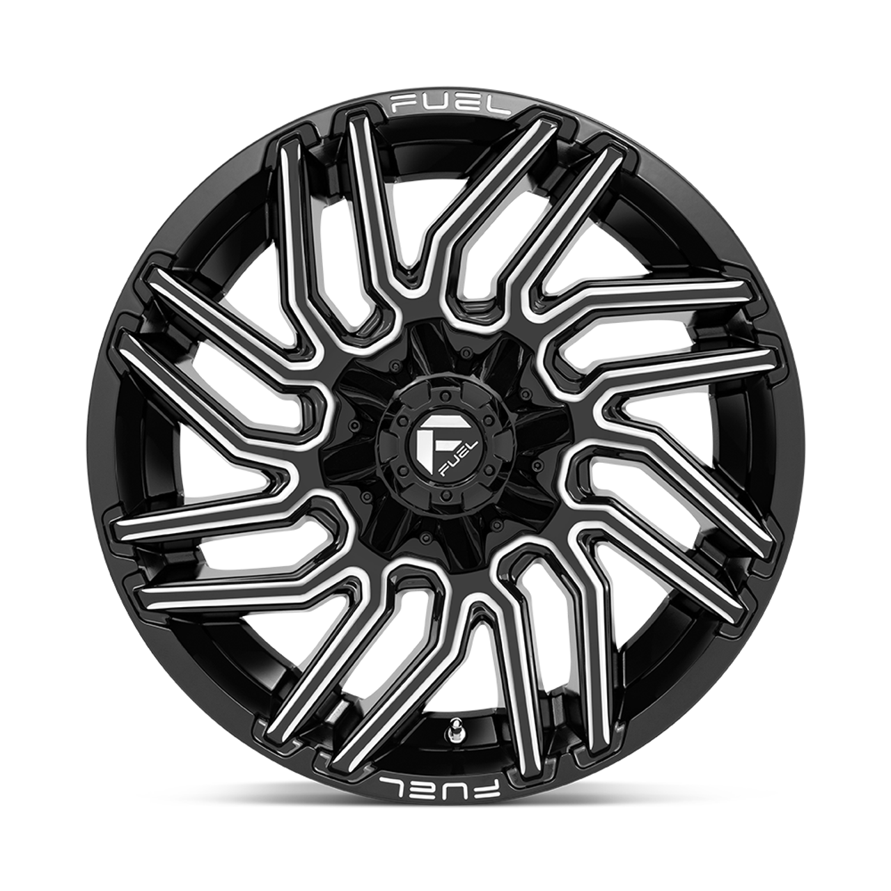 Set 4 Fuel D773 Typhoon 22x10 5x4.5 5x5 Gloss Black Milled Wheels 22" -18mm