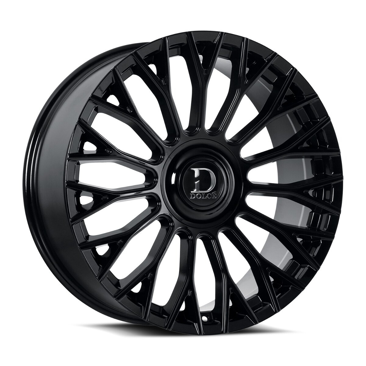 Set 4 24" Dolce Luxury Roma 24x9 5x112 5x4.5 35mm Black Sedan Coupe SUV Wheels